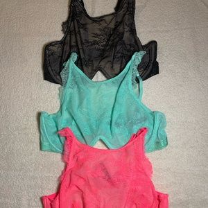 3 34DD/34DDD VICTORIAS SECRET BRAS-BRALETTES